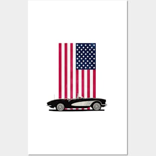 '61 Vette Roadster Posters and Art